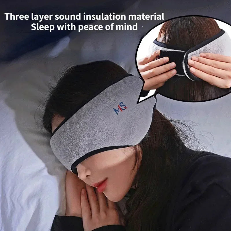 Adjustable Sleeping Mask With Noise Reduction with secure strap design