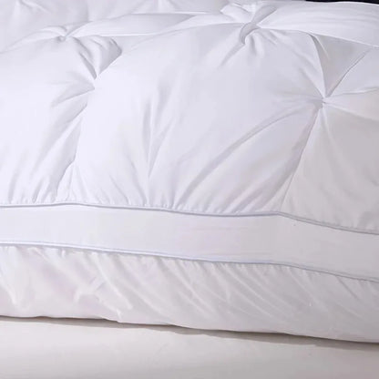 Hotel Grade Pillow showcased in luxurious white fabric with plush design for ultimate comfort and support.