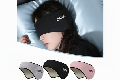 Sleeping Mask With Noise Reduction worn during sleep for total blackout and quiet rest