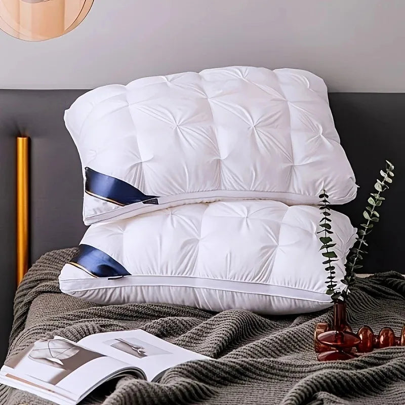 Hotel Grade Pillow displayed on a cozy bed, showcasing luxury comfort and premium neck support.